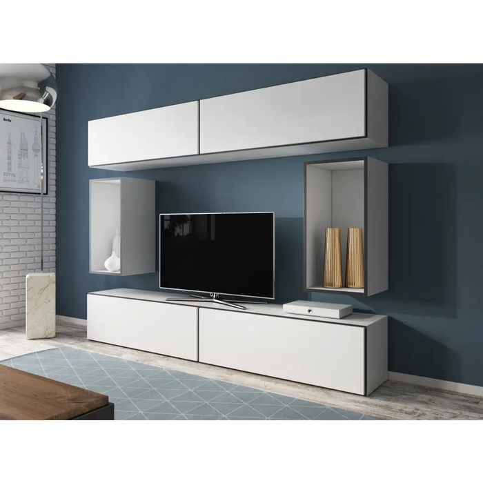 Холна гарнитура Cama ROCO 1 (4xRO1 + 2xRO4) бяло/черно/бяло