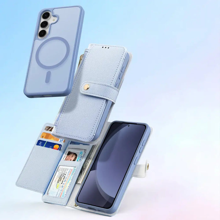 Кожен калъф Dux Ducis Lawa за Samsung Galaxy S25 със свалящ