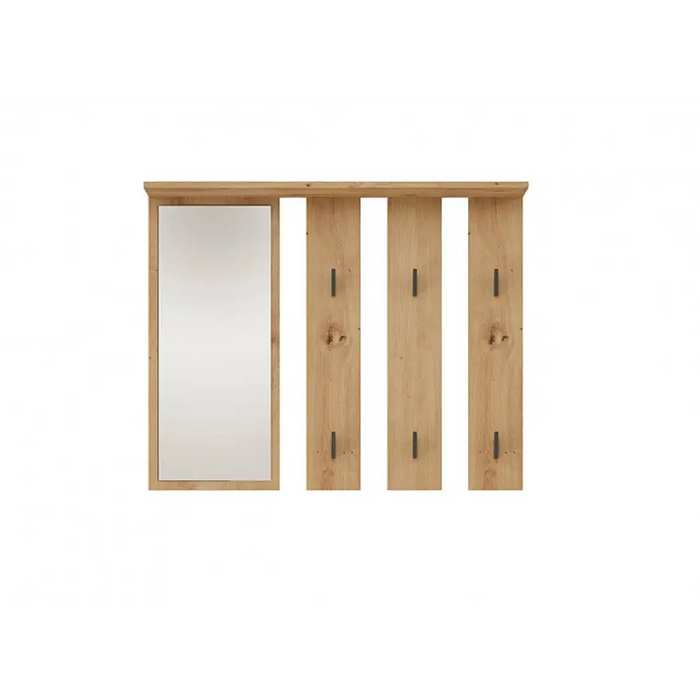 Закачалка + огледало PARMA 100x15x.81.5 см занаятчийски дъб