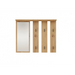 Закачалка + огледало PARMA 100x15x.81.5 см занаятчийски дъб