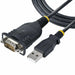 Кабел USB към сериен порт Startech 1P3FP-USB-SERIAL Черен
