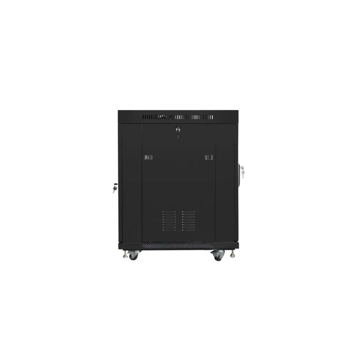 Шкаф Lanberg 19’’ свободно стоящ 15U/800x1000 (плосък