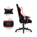 Геймърски стол за деца Huzaro HZ-Ranger 6.0 Red Mesh черно