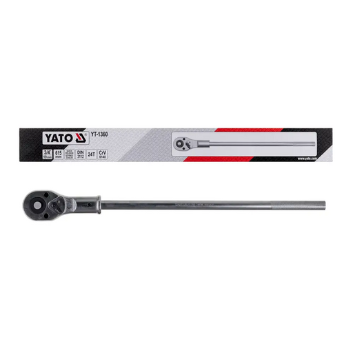 Ключ с тресчотка Yato YT-1360 Хром-ванадиева стомана 19 mm