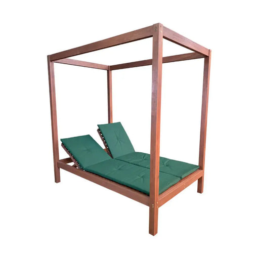 ГРАДИНСКИ ШЕЗЛОНГ ДВОЙКА С БЕСЕДКА MERANTI 210X134X212