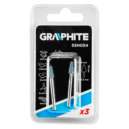 КОМПЛЕКТ ШЛАЙФГРИФЕР 5X10 MM 3 БРОЯ GRAPHITE 55H054