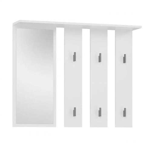 Закачалка + огледало PARMA 100x15x.81.5 см Бяла
