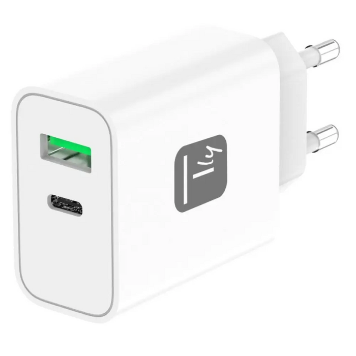 Зарядно за мобилни устройства Techly IPW-USB-30WACG