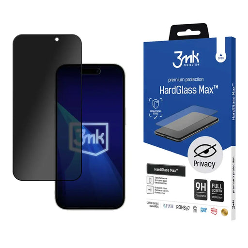 9H Privacy Glass 3mk HardGlass Max Privacy за Apple iPhone