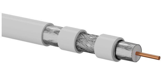 Коаксиален кабел Alantec RG6, B2ca, LSOH trishield 75 ohm
