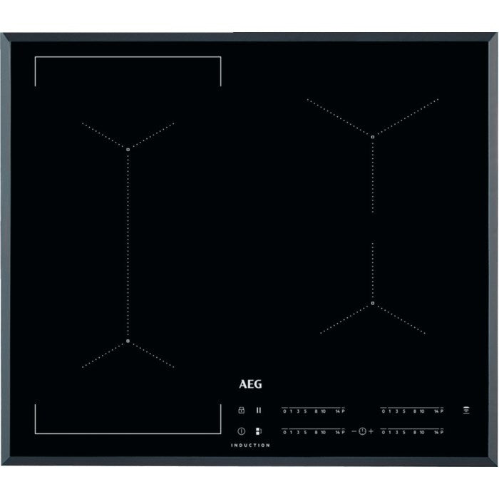 AEG IKE64441FB Черен Зонален индукционен котлон 60 см за вграждане 4 зони