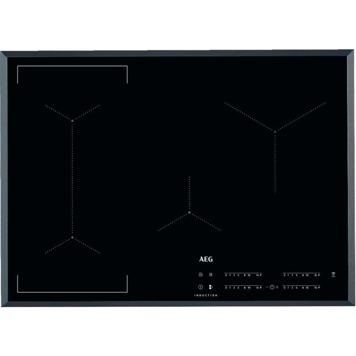AEG IKE74441FB Черен Зонален индукционен котлон 68 cm за вграждане 4 зони