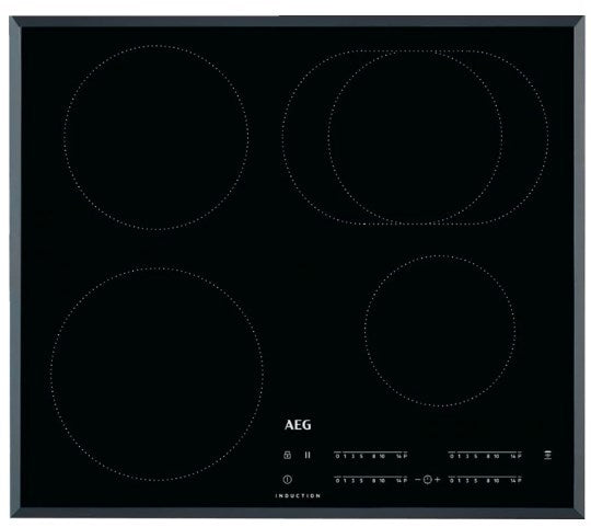 AEG IKB64410FB Черен Зонален индукционен плот за вграждане 59 см 4 зони