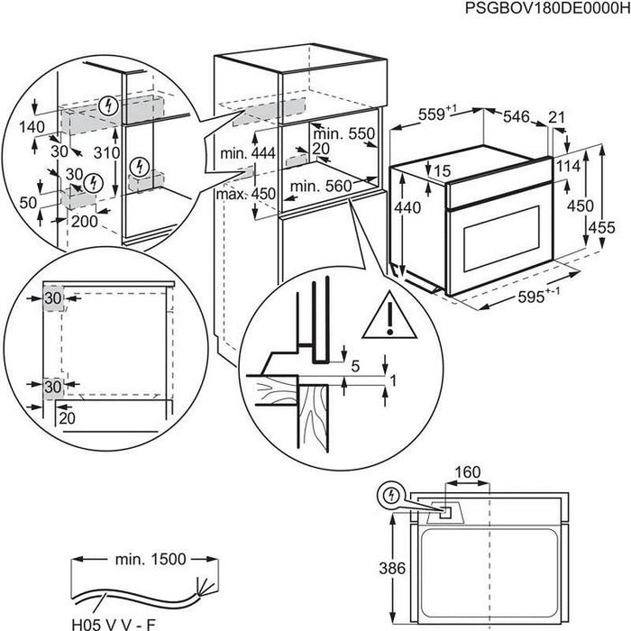Фурна за вграждане AEG KMK965090T (ST) *** , Електронно , 43