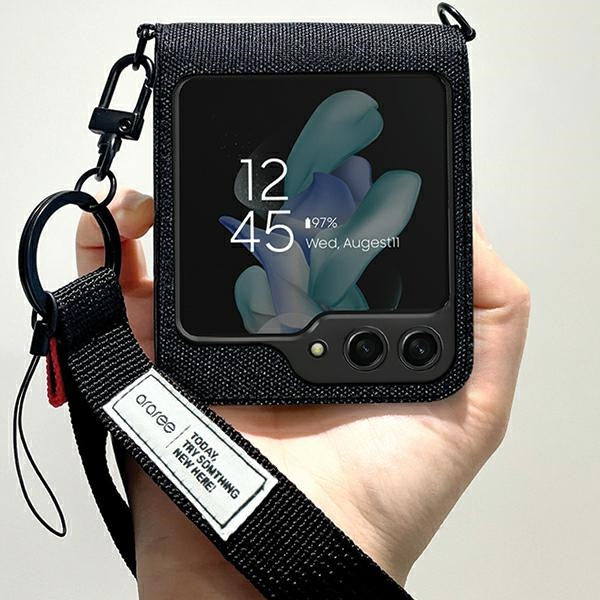 Калъф Araree Canvas Diary за Samsung Galaxy Z Fold, черен