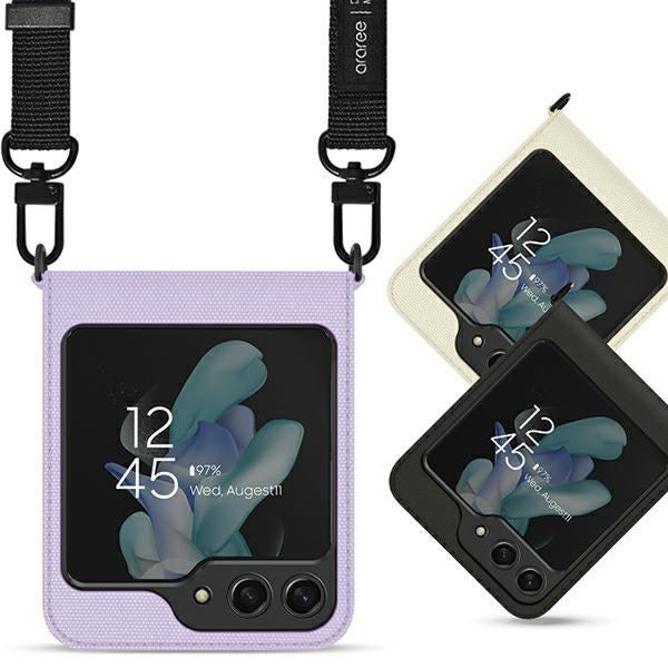 Калъф Araree Canvas Diary за Samsung Galaxy Z Fold, кремав
