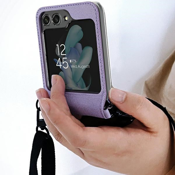 Калъф Araree Canvas Diary за Samsung Galaxy Z Flip5F731, лилав