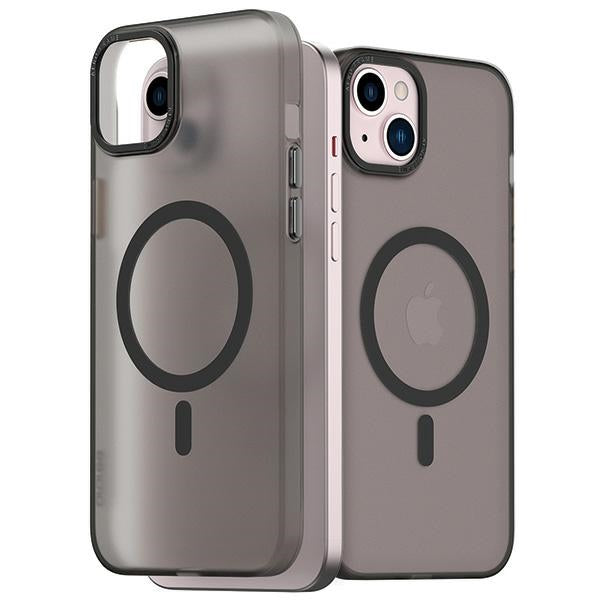 Калъф Araree Aero Frame за iPhone 15 Plus / 14 Plus 6.7", прозрачен-черен