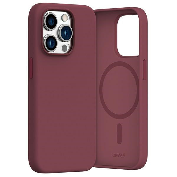 Калъф Araree Typoskin M за iPhone 15, дълбок червен