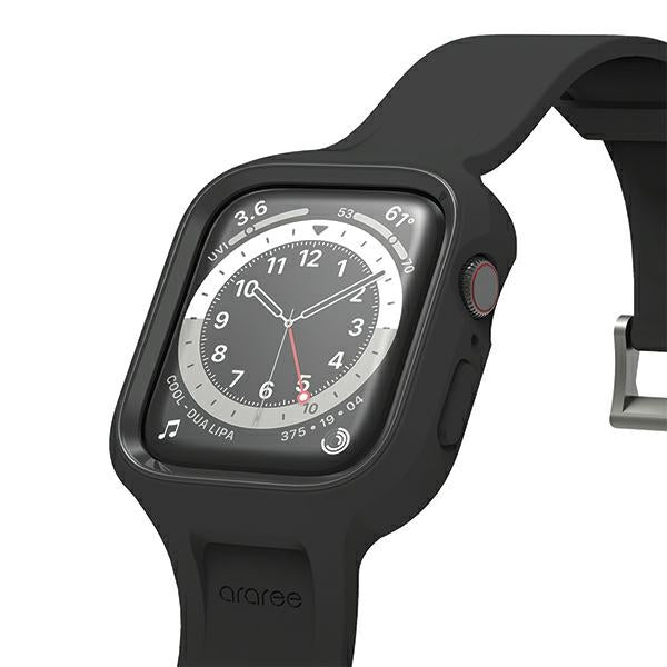 Калъф Araree Duple Pro с каишка за Apple Watch 44 мм, черен