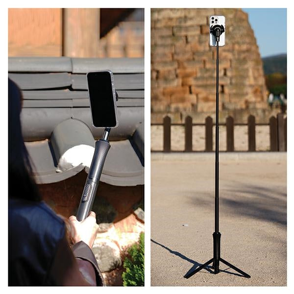 Araree Selfie Stick M1 Magfie Pod Pro MagSafe Tripod за телефон, черен