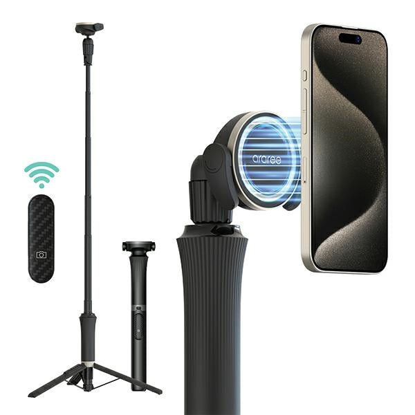 Araree Selfie Stick M1 Magfie Pod Pro MagSafe Tripod за телефон, черен