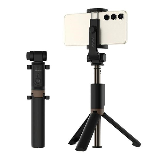 Araree Selfie Stick M1 със статив за телефон, черен