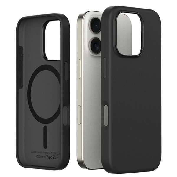 Калъф Araree Typoskin M MagSafe за iPhone 16 Pro 6.3", черен