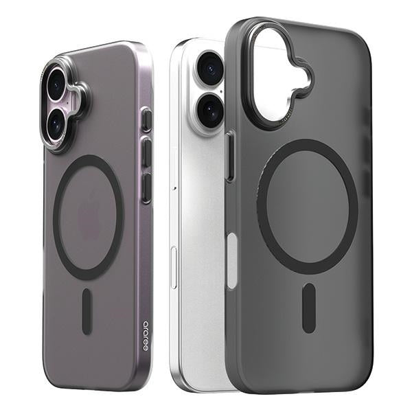 Калъф Araree Aero Frame MagSafe за iPhone 16 6.1", прозрачен-черен