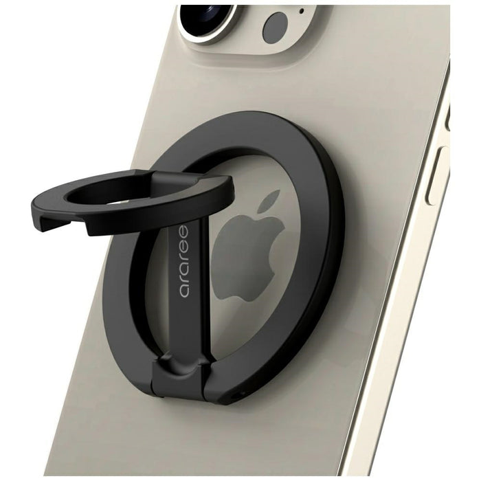 Ring stand Araree A-Ring MagSafe GripTok, черен
