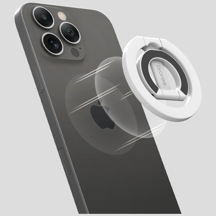Ring stand Araree A-Ring MagSafe GripTok, черен