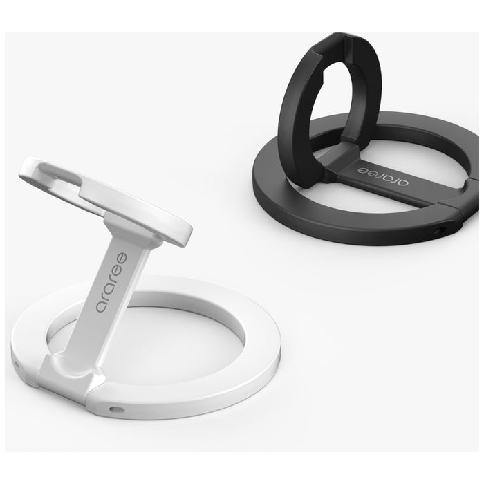 Пръстен-държач Araree A-Ring MagSafe GripTok за мобилни устройства, бял