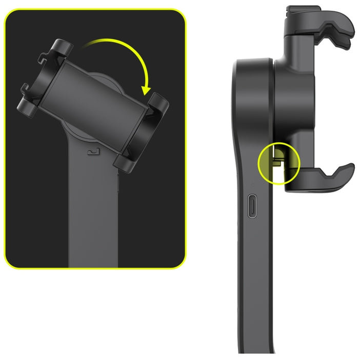 Selfie stick Araree Pod Gimbal 1XTripod, черен