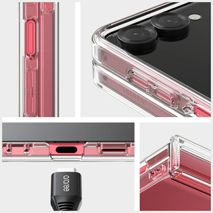 Калъф Araree Duple 360 за Galaxy Z Samsung Flip7, прозрачен