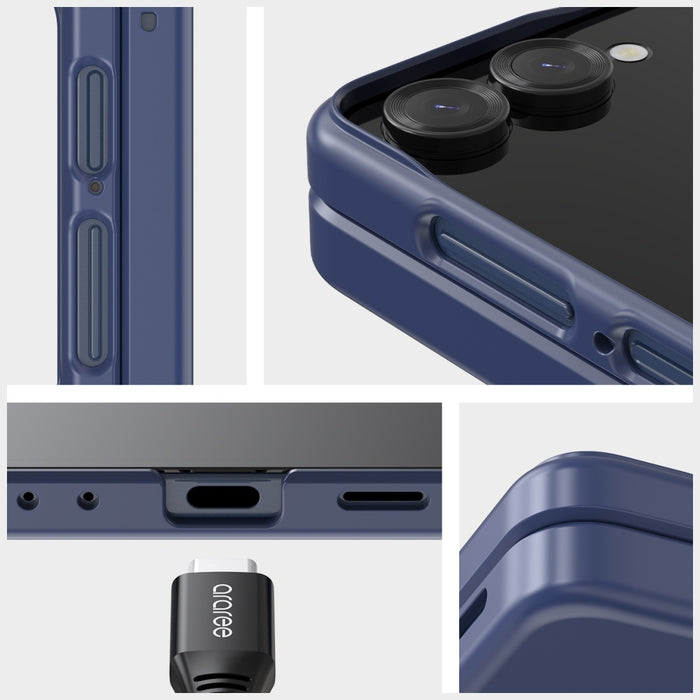 Калъф Araree Aero Flex за Samsung Galaxy Z Samsung Flip7, кремав