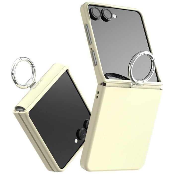 Калъф Araree Aero Flex R East-Grip Ringdo за Samsung Galaxy Z Samsung, Flip7, кремав