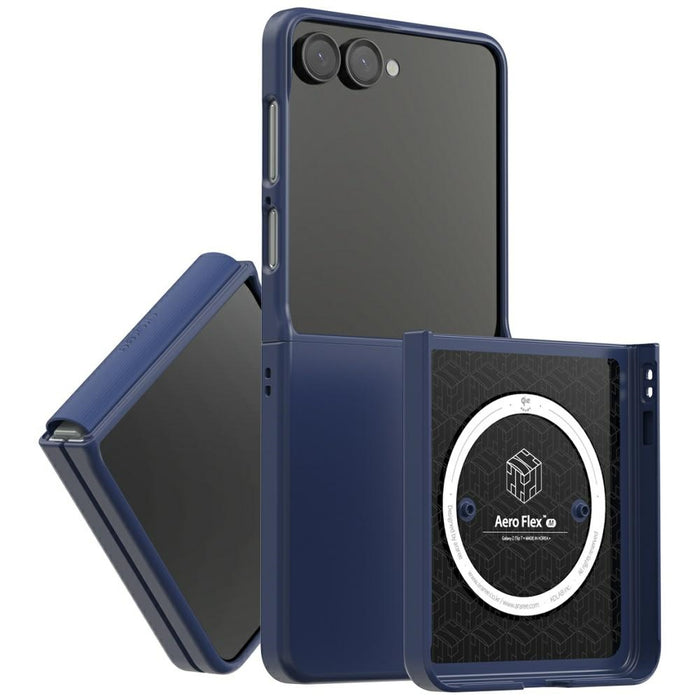 Калъф Araree Aero Flex M MagSafe Qi2 за Samsung Galaxy Z Samsung Flip7, тъмносин