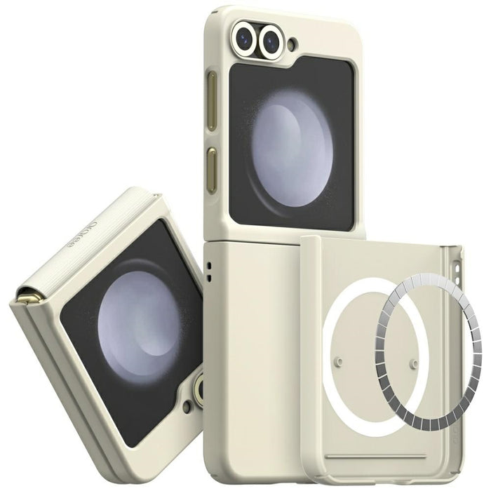 Калъф Araree Aero Flex M MagSafe за Samsung Galaxy Z Fold / Z Flip FE, кремав