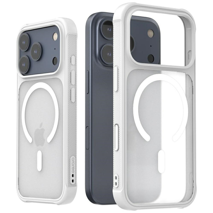 Калъф Araree Duple M Armor MagSafe за iPhone 17 Pro, бял