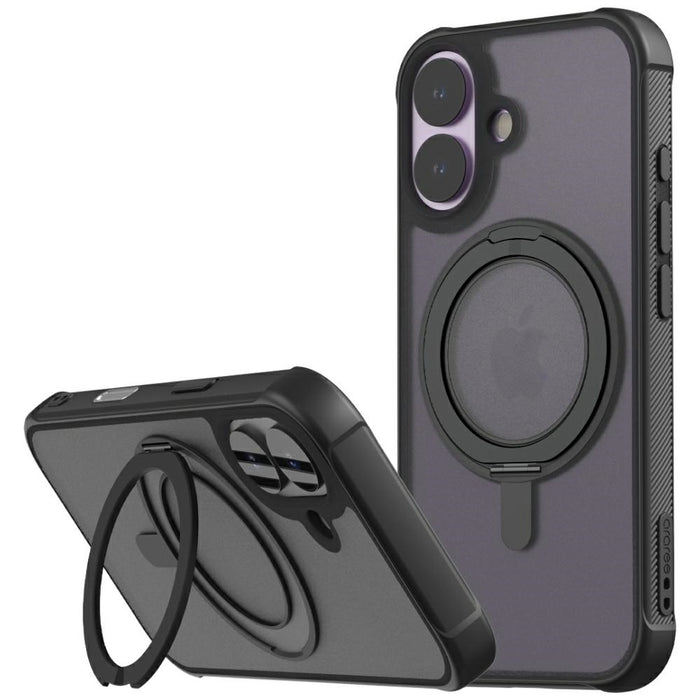 Калъф Araree Duple M Stand MagSafe за iPhone 17, черен