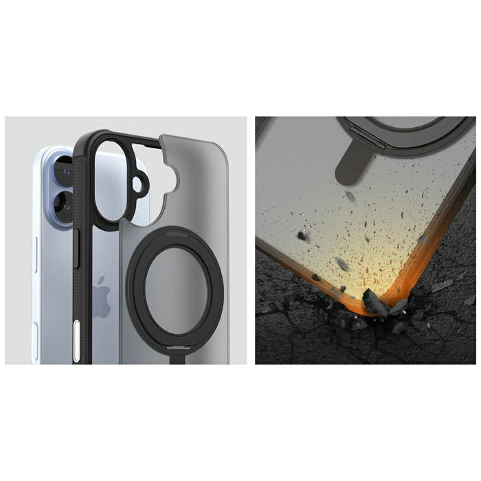 Калъф Araree Duple M Stand MagSafe за iPhone 17, черен
