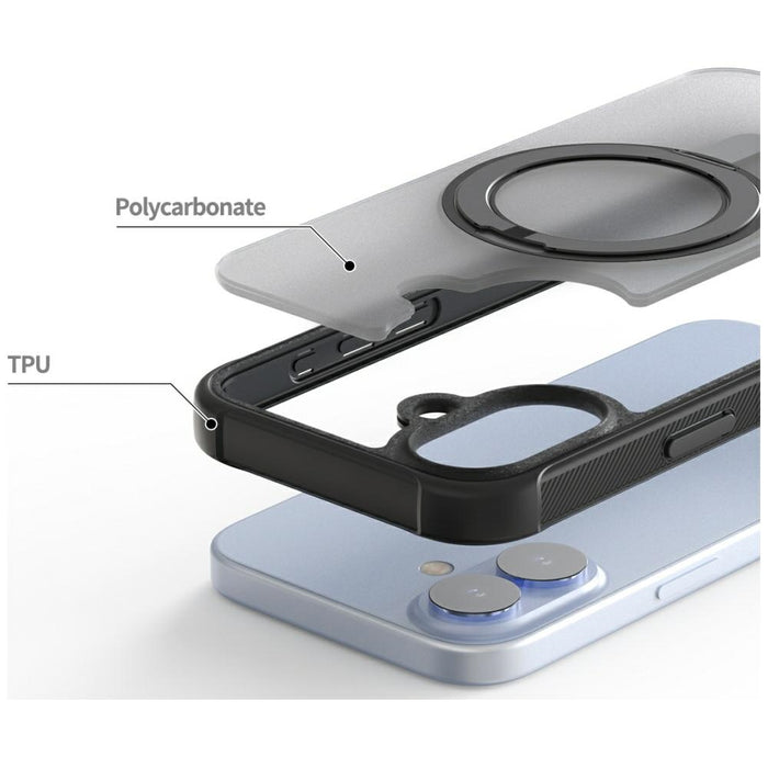 Калъф Araree Duple M Stand MagSafe за iPhone 17, черен