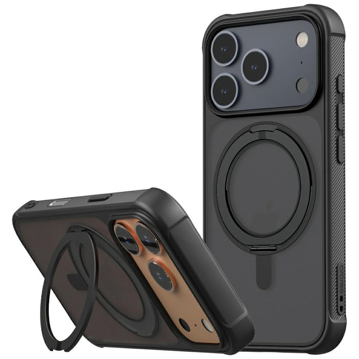 Калъф Araree Duple M Stand MagSafe за iPhone 17 Pro, черен