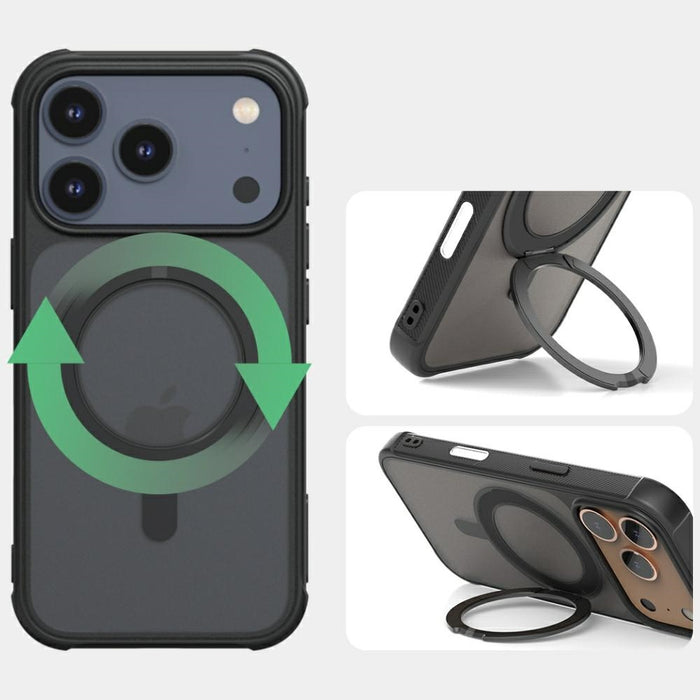 Калъф Araree Duple M Stand MagSafe за iPhone 17 Pro, черен