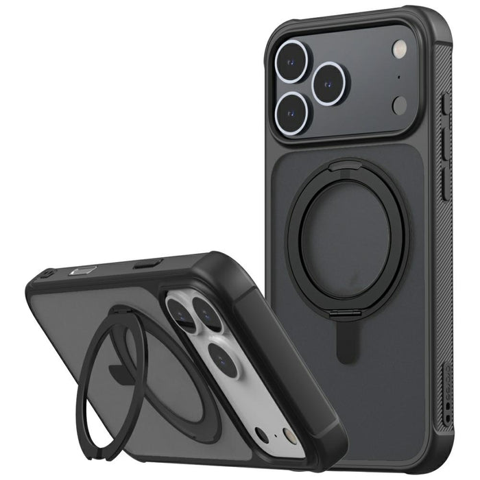Калъф Araree Duple M Stand MagSafe за iPhone 17 Pro Max, черен