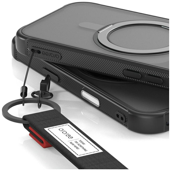 Калъф Araree Duple M Stand MagSafe за iPhone 17 Pro Max, черен