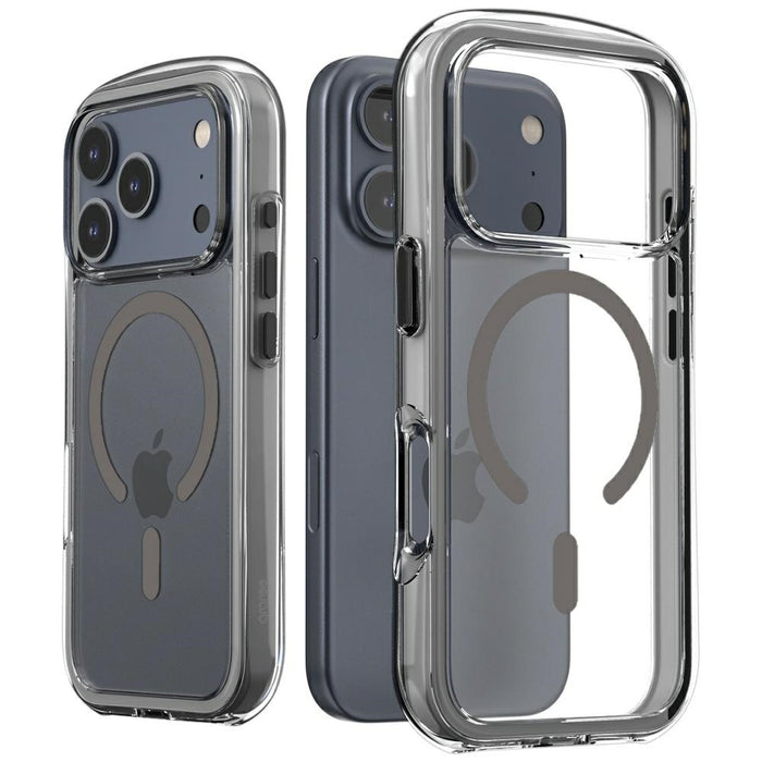 Силиконов калъф Araree Duple M Air MagSafe за iPhone 17 Pro, сив