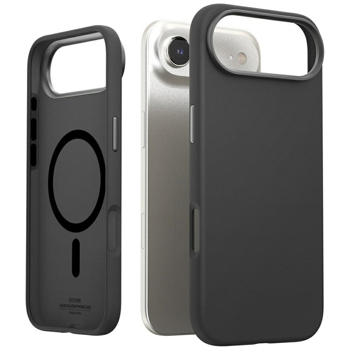Калъф Araree Typo Skin M MagSafe за iPhone Air, черен