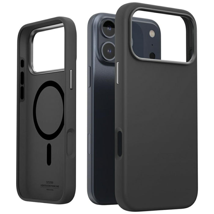 Калъф Araree Typo Skin M MagSafe за iPhone 17 Pro Max, черен