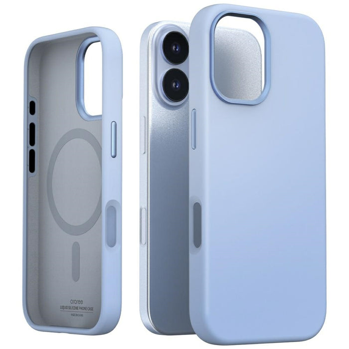 Калъф Araree Typo Skin M MagSafe за iPhone 17, син